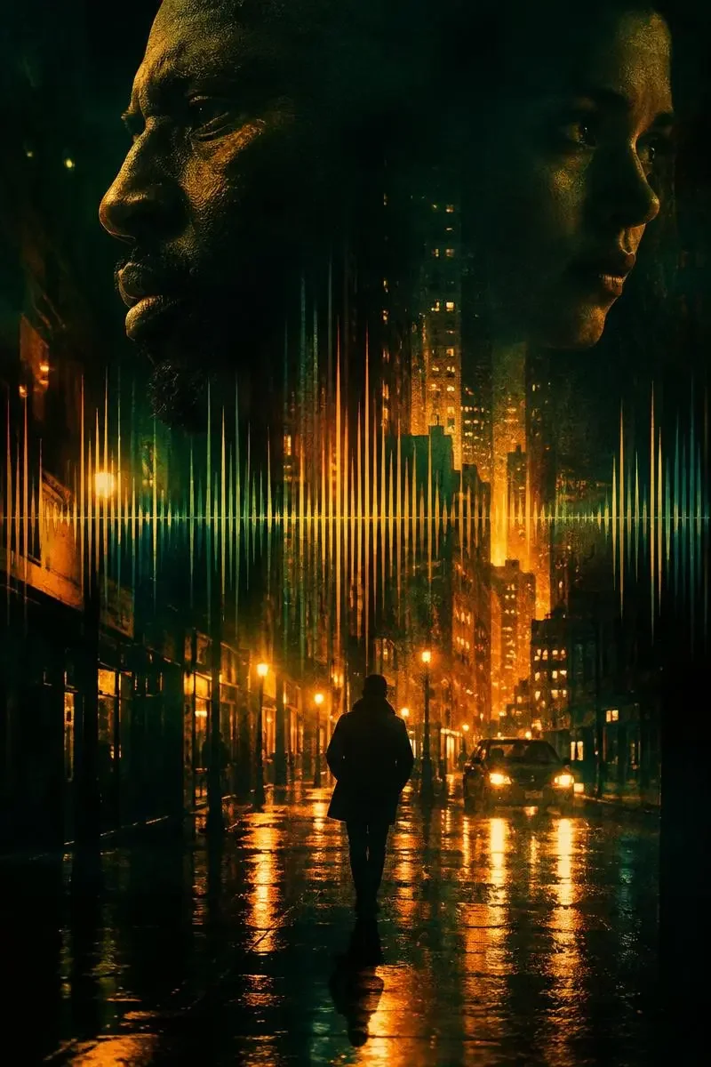 白噪音街区（White Noise District）影片海报，欧美大片犯罪、悬疑题材，2026 年上映