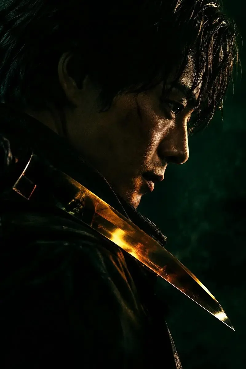 无声的刀刃（무음의 칼날）影片海报，日韩大片犯罪、动作题材，2026 年上映