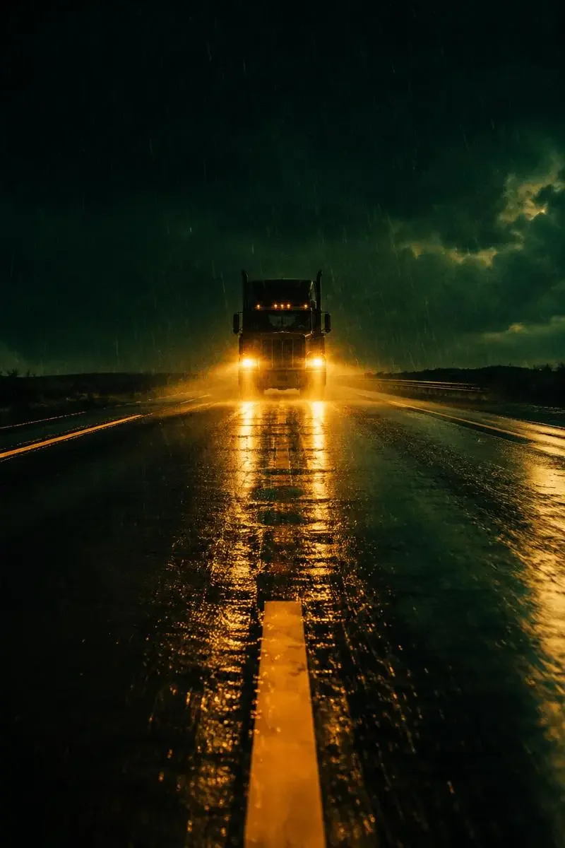 午夜副驾（Midnight Passenger）影片海报，欧美大片惊悚电影，2026 年上映